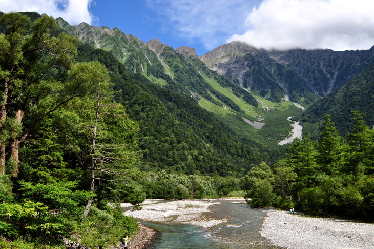 山　建築　河童橋　上高地　デザイン